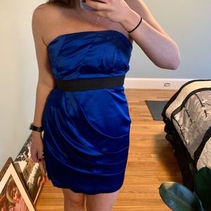 Electric blue mini dress